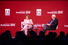 Patricia Bullrich y Paolo Rocca, presidente del Grupo Techint.