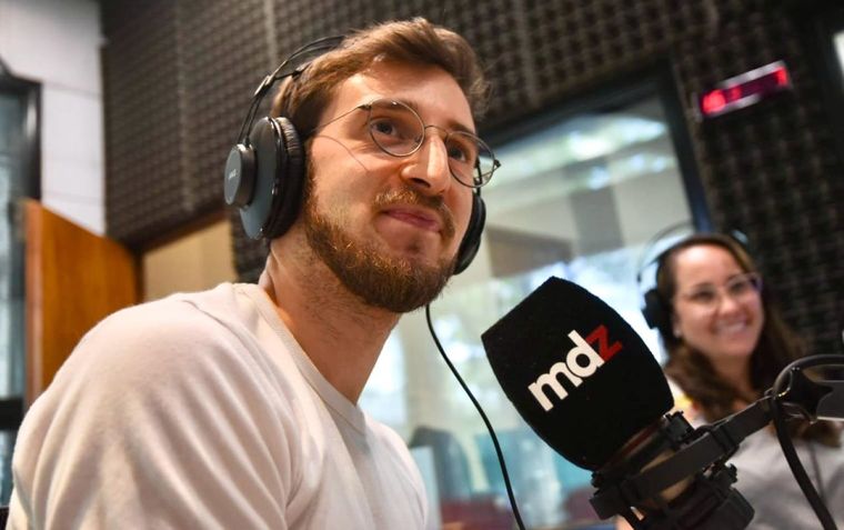 Damián Pedraza en MDZ Radio 105.5 FM Foto: MDZ