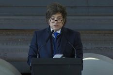 Milei encabezó este viernes un acto en San Nicolás