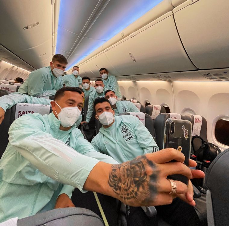 La Selección ya está en Santiago del Estero. Foto: @Argentina
