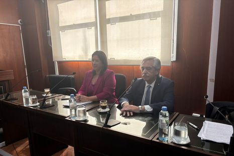 Alberto Fernández, ante la Justicia. Alberto Fernández, ante la Justicia.