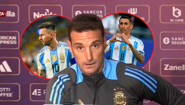 Scaloni habló sobre quién portará la cinta de capitán en la doble fecha de Eliminatorias. Foto: Captura ESPN y @Argentina