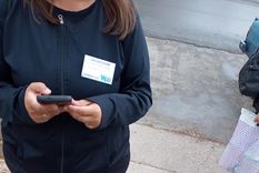 Así se presentaban los y las encuestadores en la escuela Capitán Vázquez de Las Heras. Foto: MDZ
