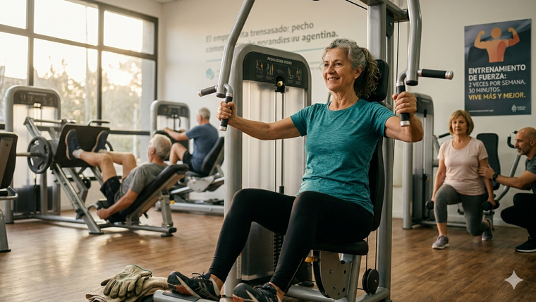 El tiempo exacto que hay que levantar pesas. Fuente: IA Gemini.