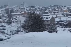 Una copiosa nevada sorprendió a Ushuaia Foto: Visit Ushuaia