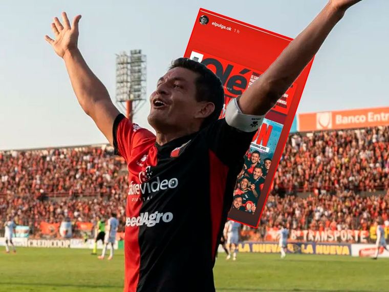 El Pulga Rodríguez se burló de los hinchas de Unión por Instagram tras su eliminación de la Copa de la Liga Profesional.