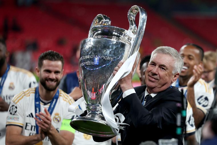 Ancelotti ganó su quinta Champions League como entrenador. Foto: EFE