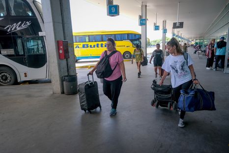La terminal de Mar del Plata, epicentro de la llegada de los turistas Foto: Diego Izquierdo - Télam