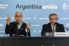 Larreta y Alberto Fernández (Télam) Larreta y Alberto Fernández (Télam)