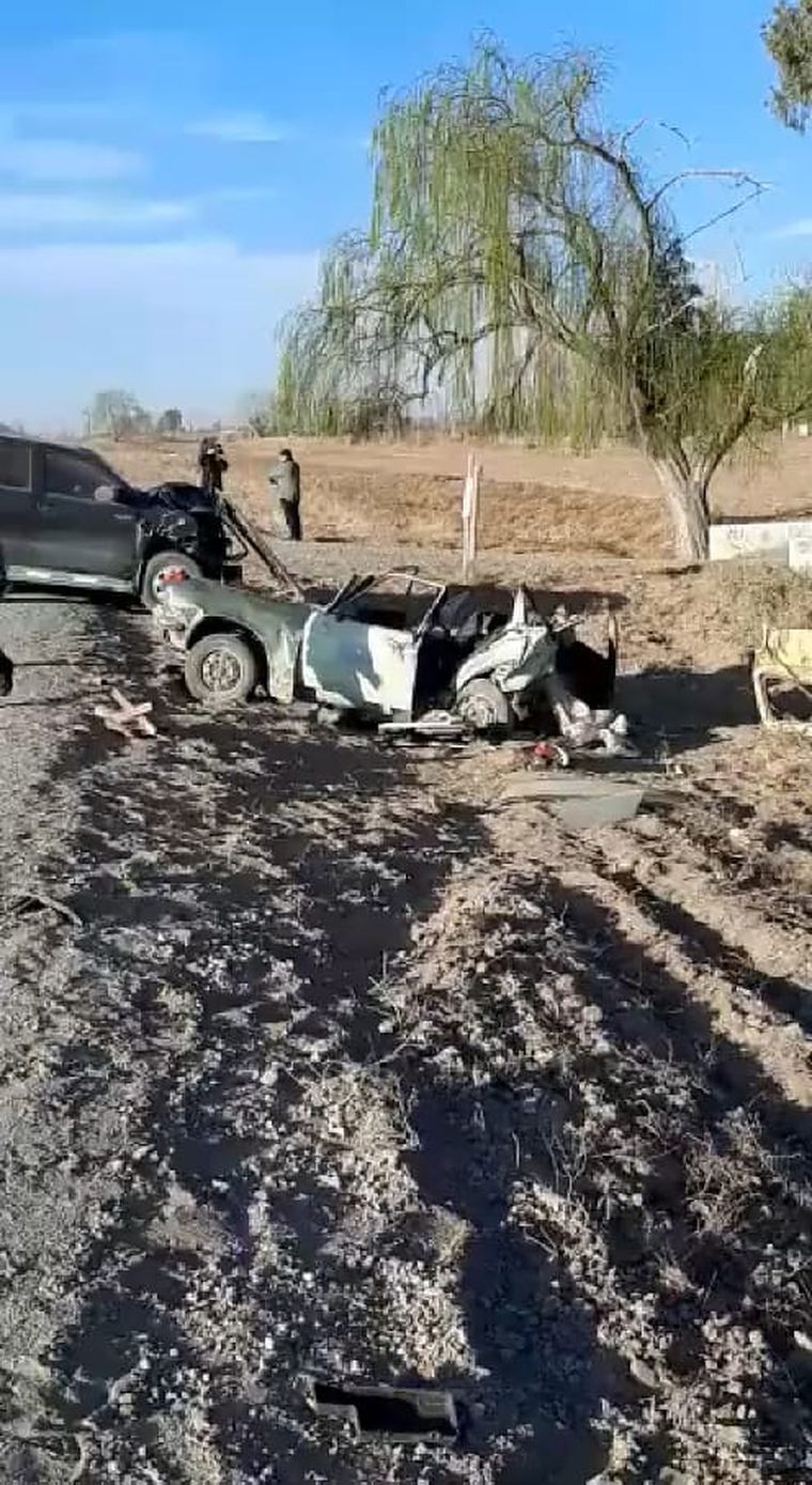 Así quedaron los vehículos tras el accidente