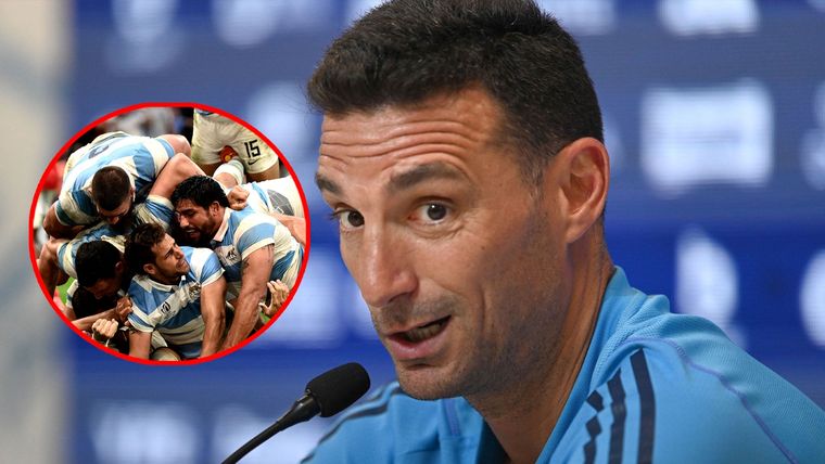 Scaloni destacó la labor de Los Pumas, semifinalistas del Mundial de Rugby 2023 Foto: Télam