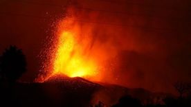 La erupción del volcán Cumbre Vieja. Foto: GETTY IMAGES