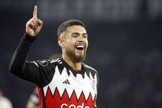 Paulo Díaz celebra su gol. Foto: FotoBaires