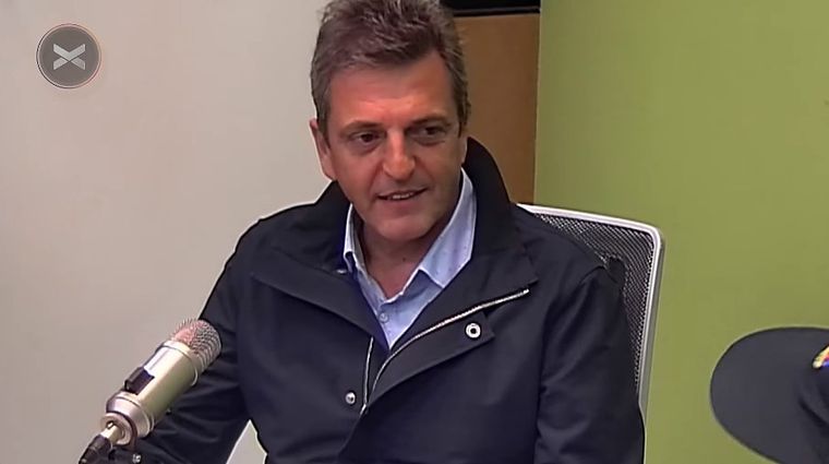 Sergio Massa estuvo en Paren la mano