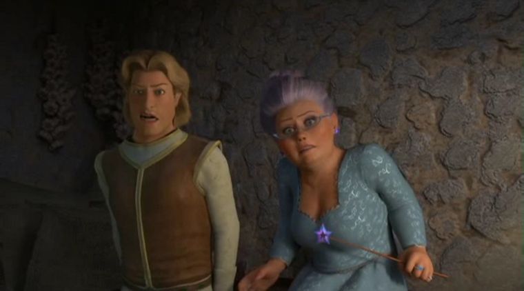 El príncipe Encantador y el Hada madrina fueron los villanos en la segunda película Foto: ARCHIVO