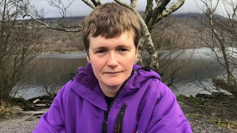 Foto: Sian solía andar en bicicleta regularmente y trabajaba como fisioterapeuta antes de contraer Covid en mayo de 2020.