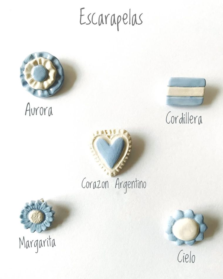 Escarapelas de cerámica. Escarapelas de cerámica.