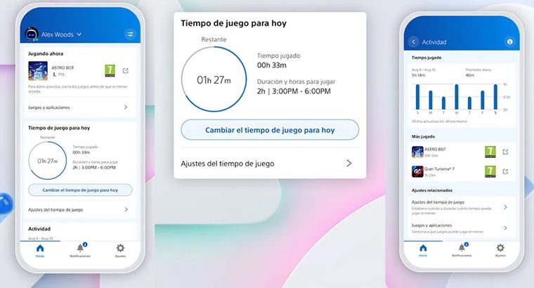 La aplicación PlayStation Family es un sistema de control parental pensado para que los adultos puedan administrar la actividad de los niños y adolescentes en consolas PlayStation.