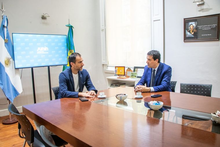 Pablo Petrecca junto a Maximiliano Abad