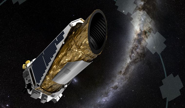 Impresión artística del telescopio espacial Kepler ofrecida por la Nasa Foto: NASA