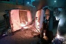 una turba enfurecida destruyo una comisaria en brasil