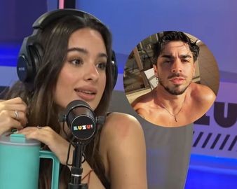 El influencer contó que tendría videos íntimos y ella rompió el silencio. Fotos: captura de video YouTube/ Luzu TV/ Instagram: @agufranzoni. 