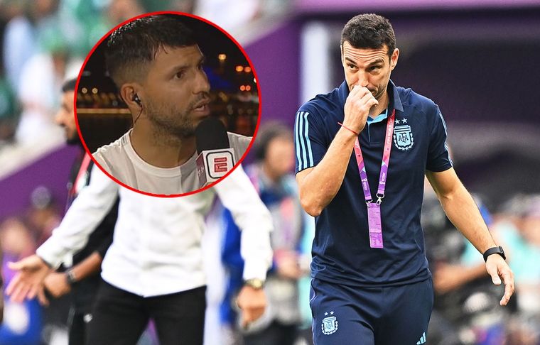 Agüero opinó del partido de Lautaro Martínez, con crítica incluida a Scaloni. Foto: EFE