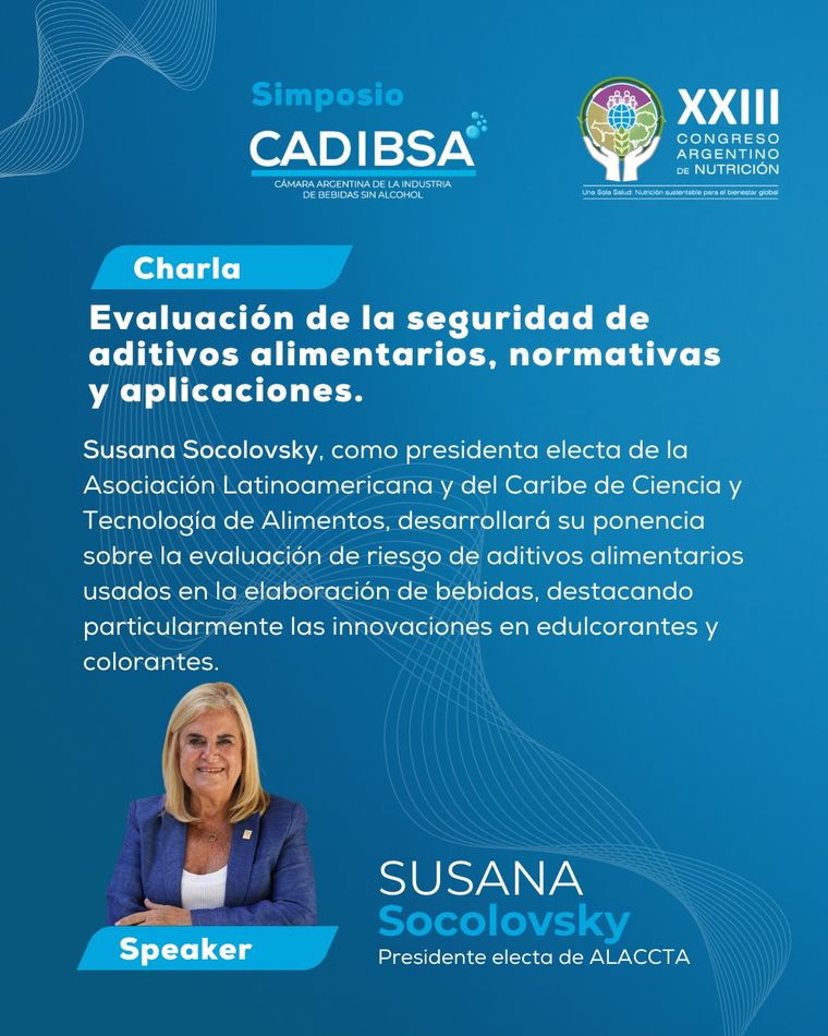 Susana Socolovsky habló sobre la evaluación de los riesgos asociados a los aditivos alimentarios. Susana Socolovsky habló sobre la evaluación de los riesgos asociados a los aditivos alimentarios.