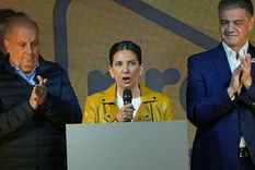 La candidata a legisladora porteña del PRO, Silvia Lospennato, reconoció la derrota en el búnker del PRO. Foto: PRO Campaña