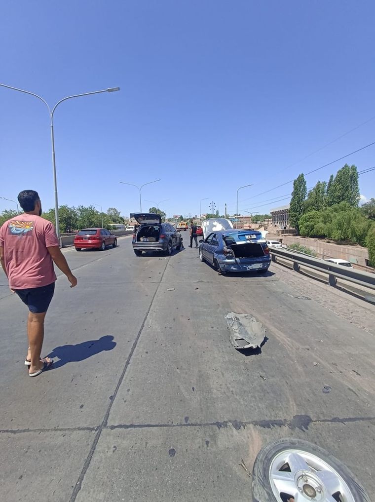 Una de las imágenes del accidente Foto: Twitter Matías Pascualetti