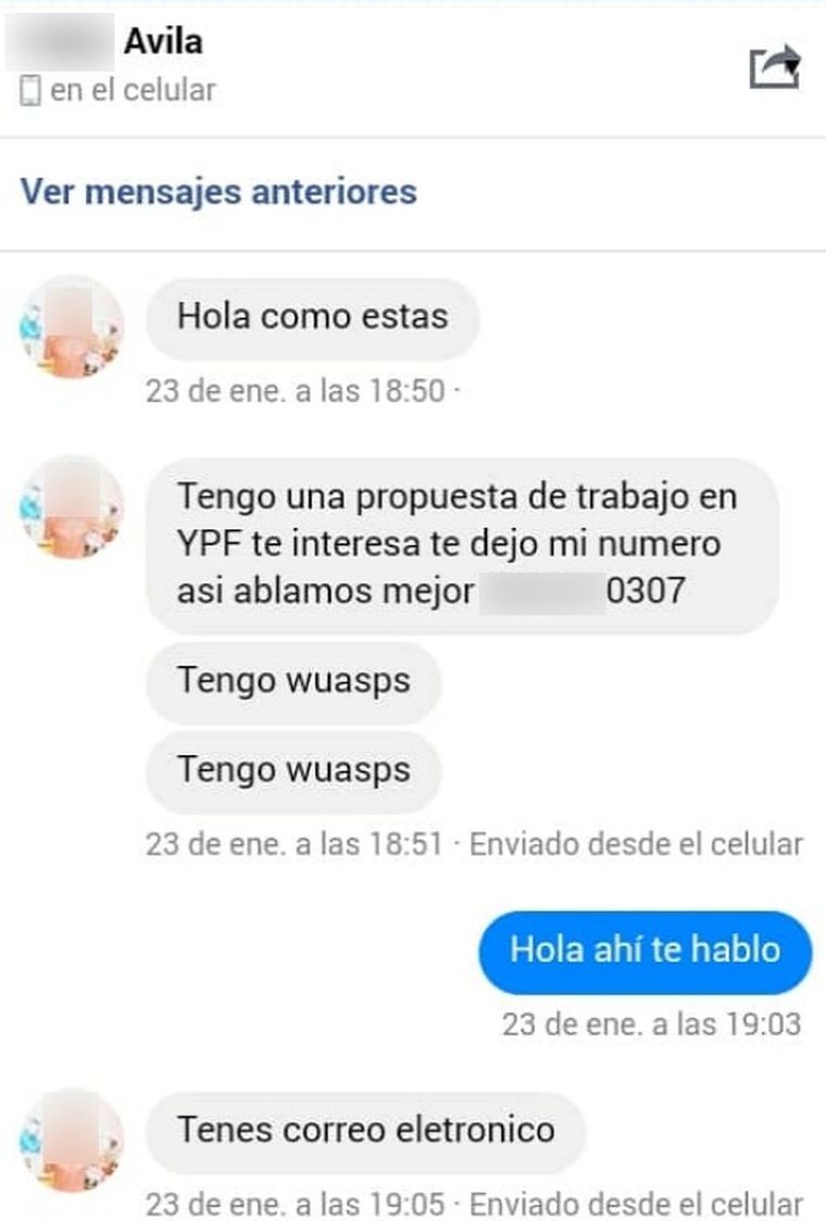 El sospechoso ofrecía trabajo, pero era todo mentira.