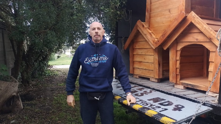 La llegada de cuchas al refugio marplatense, mientras sigue subasta macabra Foto: Martín Murano (Gentileza)