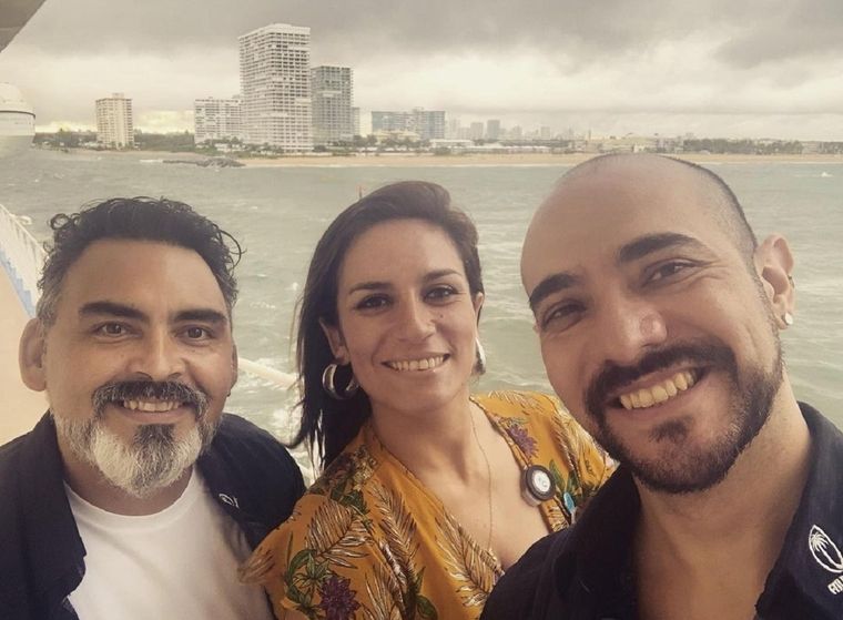 Zinger Trío al momento de iniciar el viaje inaugural desde Fort Lauderdale.