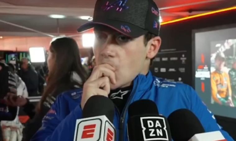 Colapinto, decepcionado tras el GP de Las Vegas.