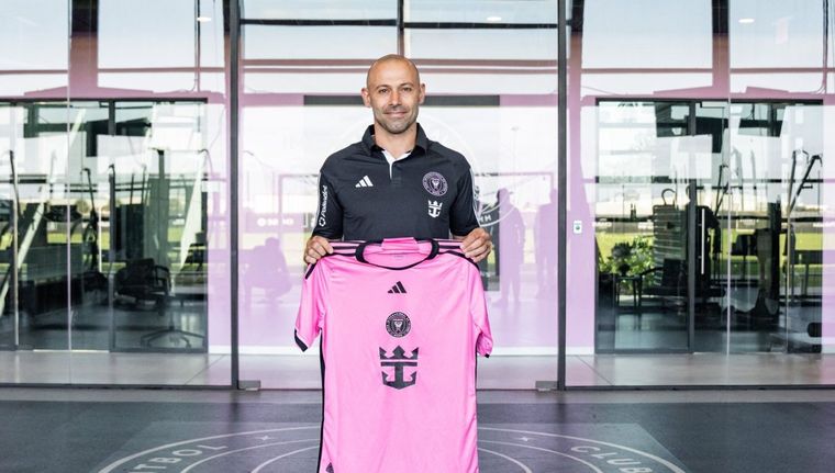 El Jefecito desembarcó en Estados Unidos y visitó el Chase Stadium de Miami. Foto: @InterMiamiCF