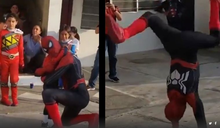 Spiderman se convirtió en un verdadero show.