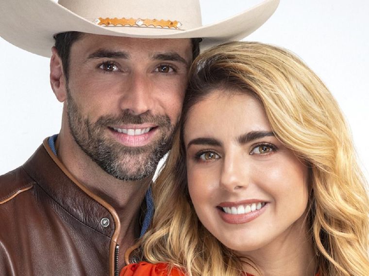 MICHELLE RENAUD Y MATÍAS NOVOA LOS ACTORES SE UNIERON AL FILMAR LA HERENCIA. Foto: ARCHIVO