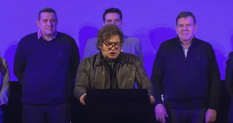 El jueves pasado, Javier Milei encabezó el acto en La Plata.
