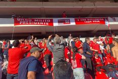 Tras el gol de Hidalgo a Central Córdoba, apareció esta bandera en los palcos de la Bochini Baja. Foto: Lucas Gonzalez Diez @Lugonzalezdiezz Tras el gol de Hidalgo a Central Córdoba, apareció esta bandera en los palcos de la Bochini Baja. Foto: Lucas Gonzalez Diez @Lugonzalezdiezz