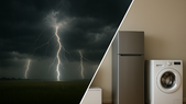 Durante las tormentas, los picos de tensión y cortes de luz pueden arruinar en segundos televisores, computadoras y heladeras si siguen enchufados. Durante las tormentas, los picos de tensión y cortes de luz pueden arruinar en segundos televisores, computadoras y heladeras si siguen enchufados.