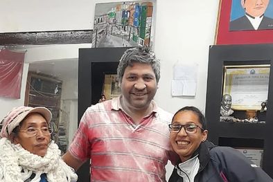 MDZol | Cesar Sanabria junto a su mama Ramona. Foto: CS