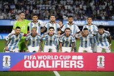 La Selección argentina posando en la Bombonera. Foto: Noticias Argentinas