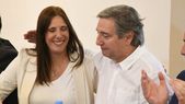 Los candidatos Marisa Uceda y Emir Félix a la espera.  Los candidatos Marisa Uceda y Emir Félix a la espera.