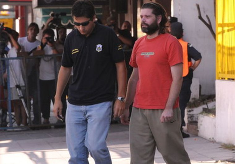 Momento en el que liberaron al empresario Bergara. Foto: NA