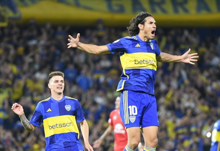 El uruguayo fue la gran figura de su equipo ante el Pirata. Foto: Boca Juniors