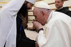 Francisco charló con los ortodoxos, pero sin el patriarca. Foto: VidaNueva.