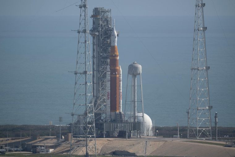 Foto del Artemis II cargando combustible.