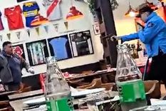 El episodio ocurrido el martes por la noche en un popular bodegón próximo al Congreso de la Nación Foto: captura video