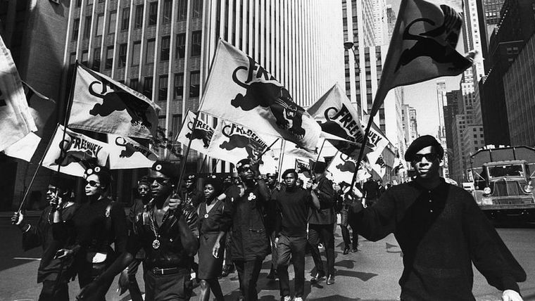 Las Panteras Negras en los años 60. Las Panteras Negras en los años 60.
