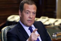 Dmitri Médvedev Médvedev fue tajante respecto de su consideración sobre Ucrania. Foto: EFE